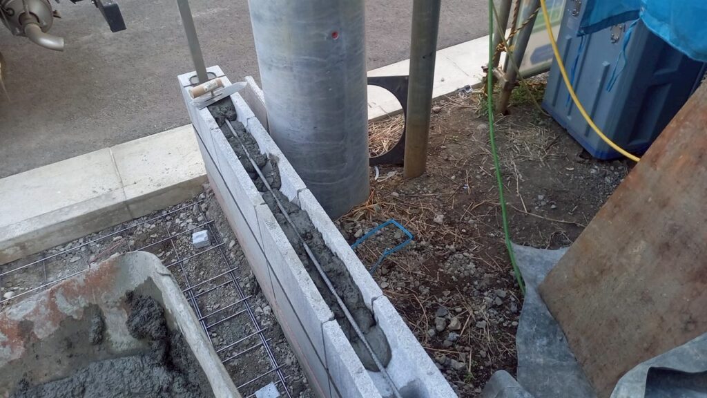 福生市　個人様邸　外構工事　施工管理写真