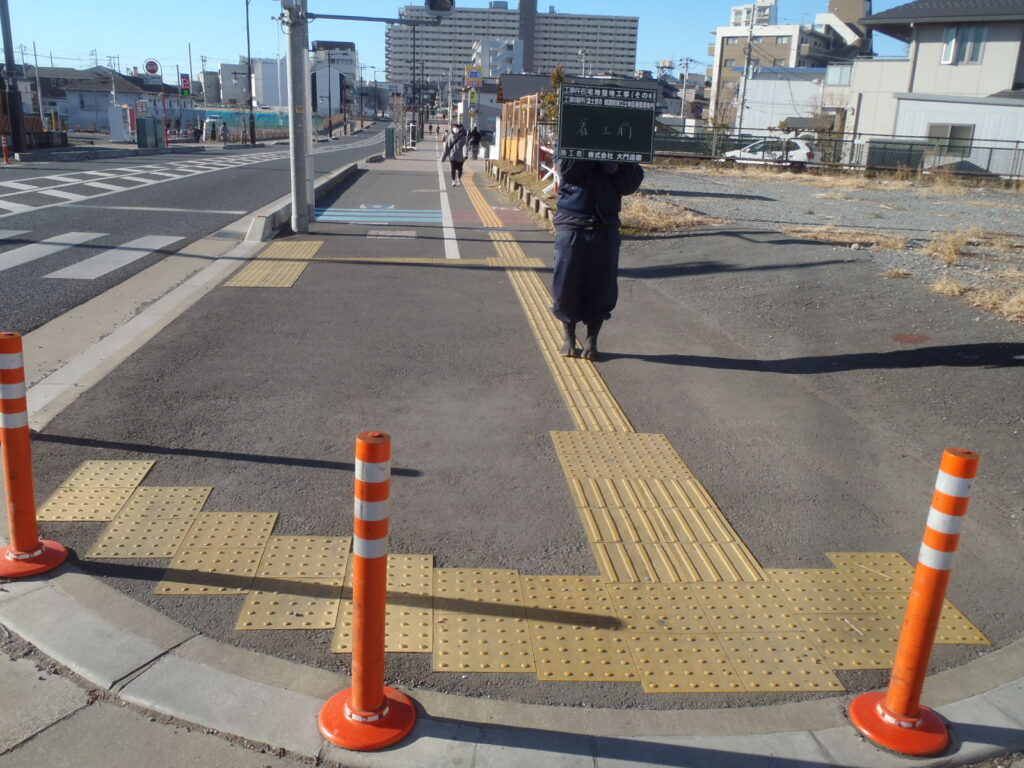 富士見市 歩道整備工事 施工前